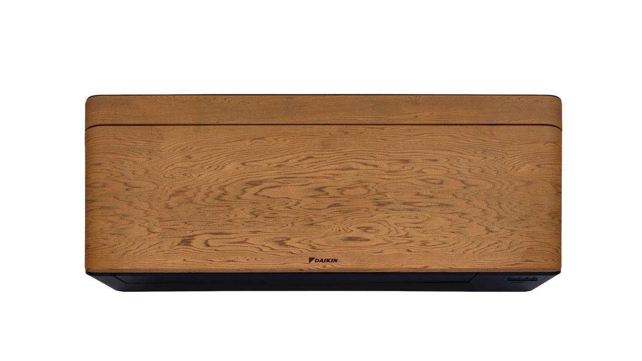 Daikin Stylish – Donker hout + zwarte behuizing