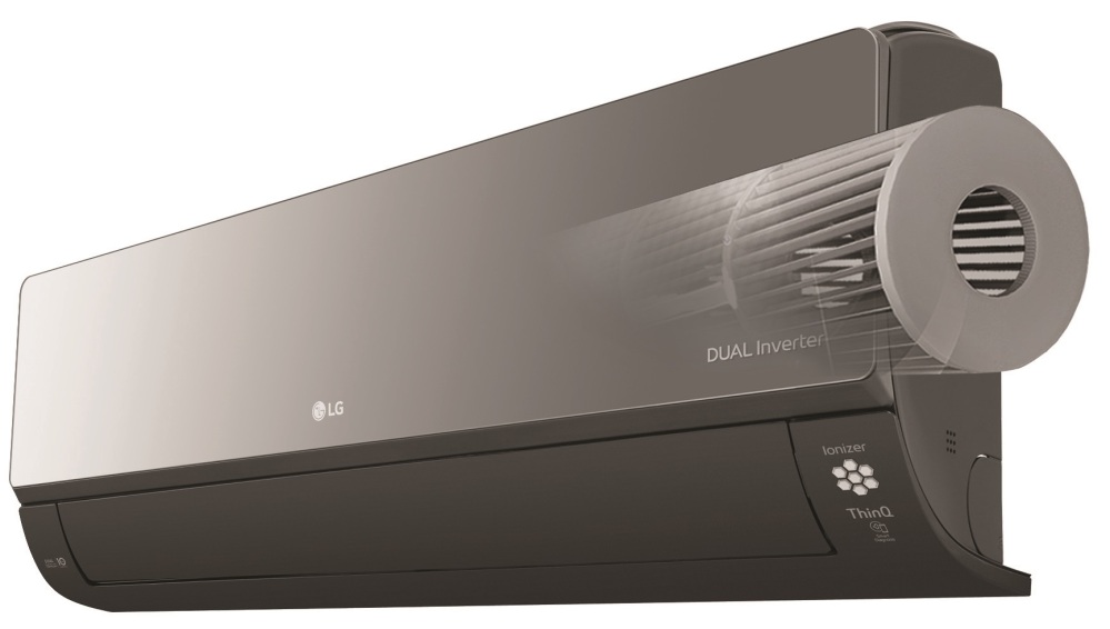 AC12BK.NSJ LG ARTCOOL Mirror Wandmodel 3,5kW Zwart - Image 3