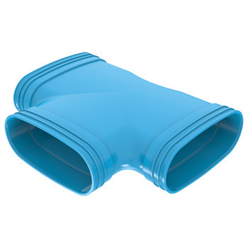 Wavin PVC ventilatiekanaal T-stuk 90° BL 195x195 3M