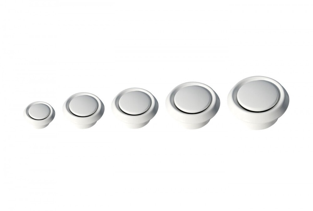11161321 Tecnosystemi verstelbare ventilatieklep kunststof wit Ø125 mm