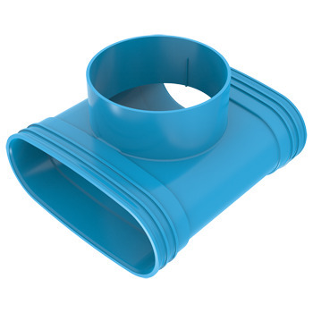 Wavin PVC ventilatiekanaal T-stuk BL 195x125 H=70 3M