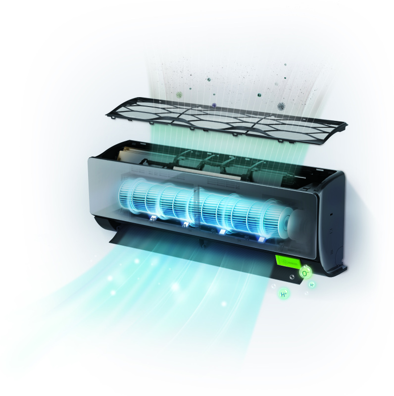 AC12BK.NSJ LG ARTCOOL Mirror Wandmodel 3,5kW Zwart - Image 4