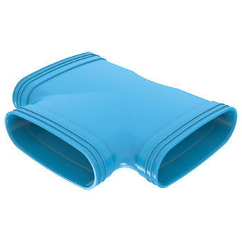 Wavin PVC ventilatiekanaal T-stuk 90° BL 235x235 3M