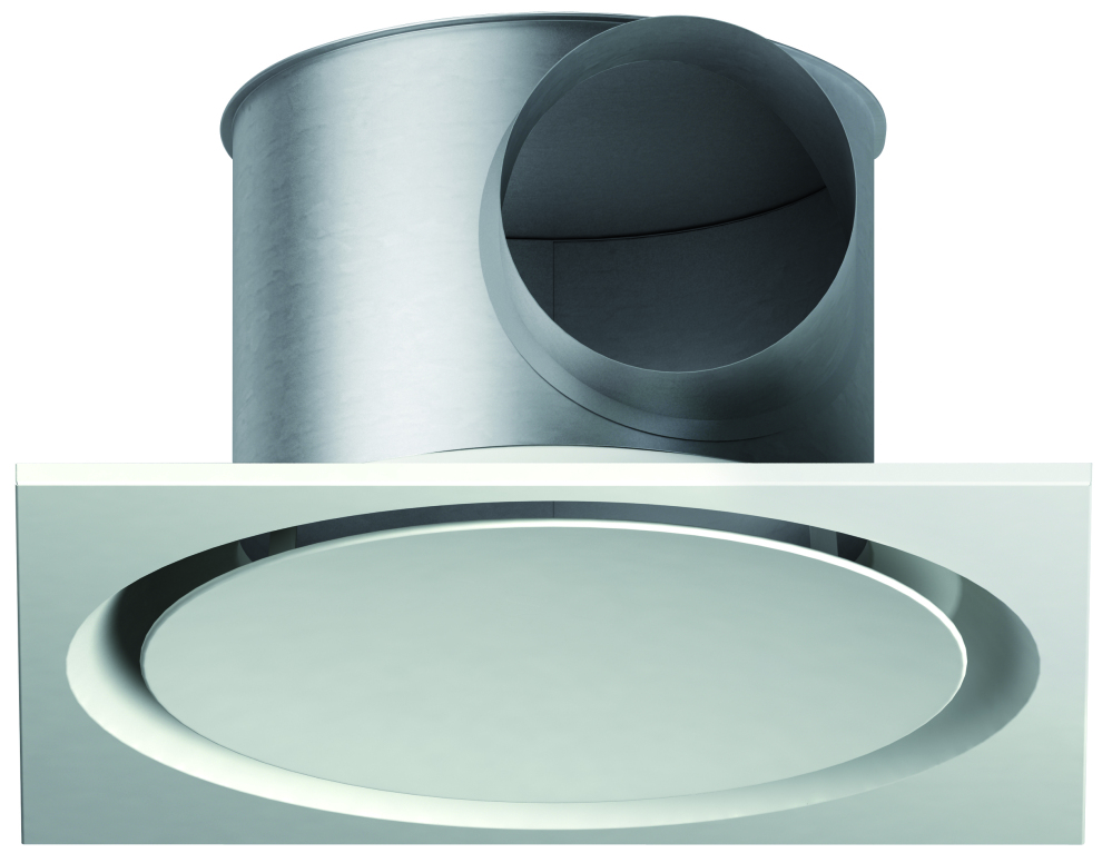 11051164 Aldes Twisted retourrooster incl. filter 600x600mm RAL9003