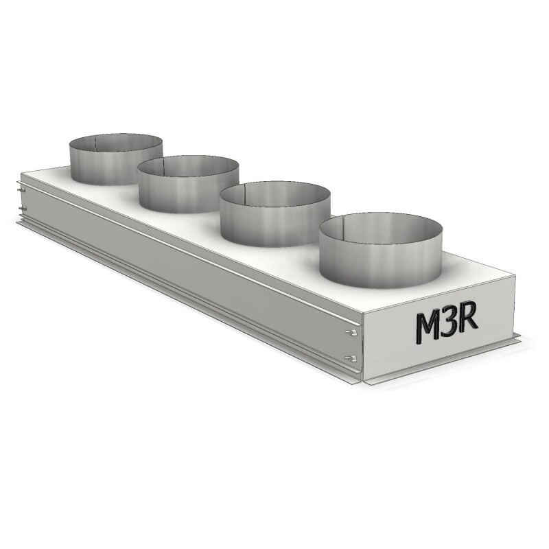 LG retour/aanzuig plenum M3-R 4x200mm