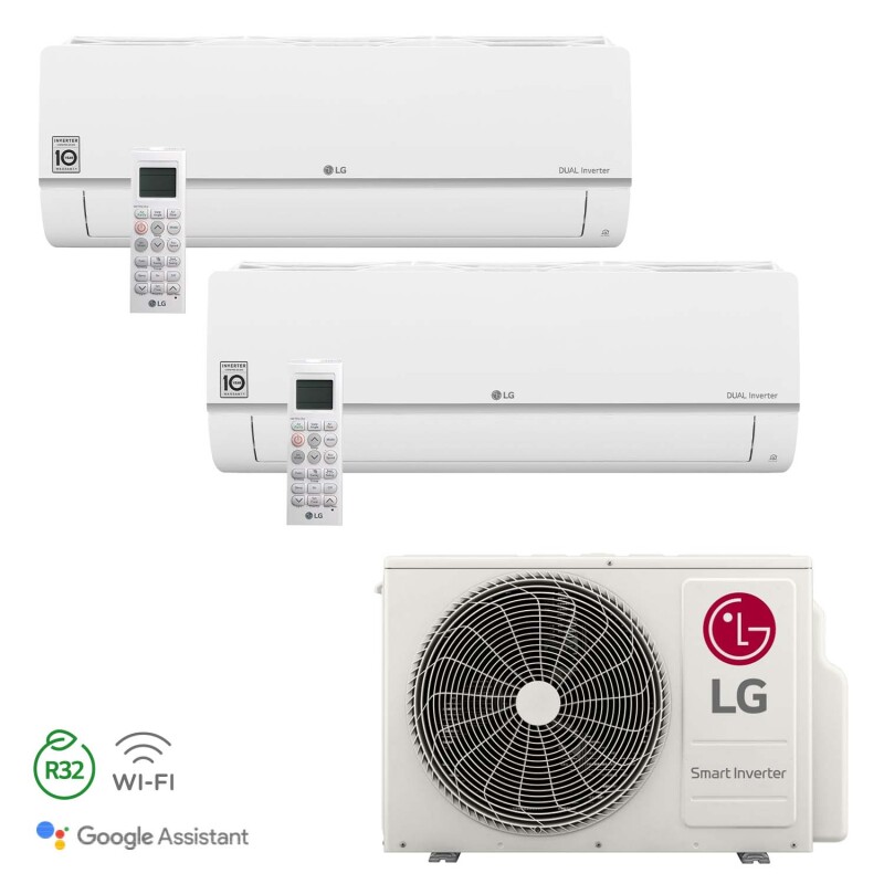 MU2R17 + 2x PC12ST LG DUALCOOL Standard Plus Multisplit 4,7kW SET