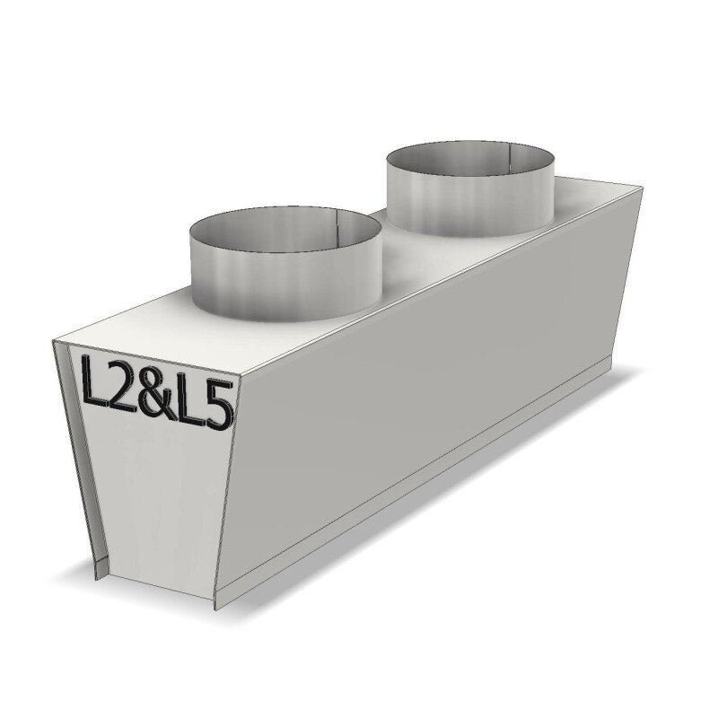 LG toevoer/uitblaas plenum L2-A / L5-A