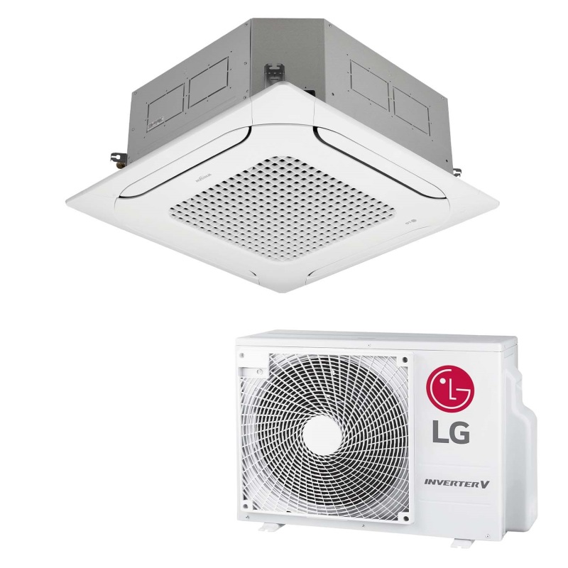 CT12F LG CAC Standard Inverter 4-weg Cassette 3,5kW SET